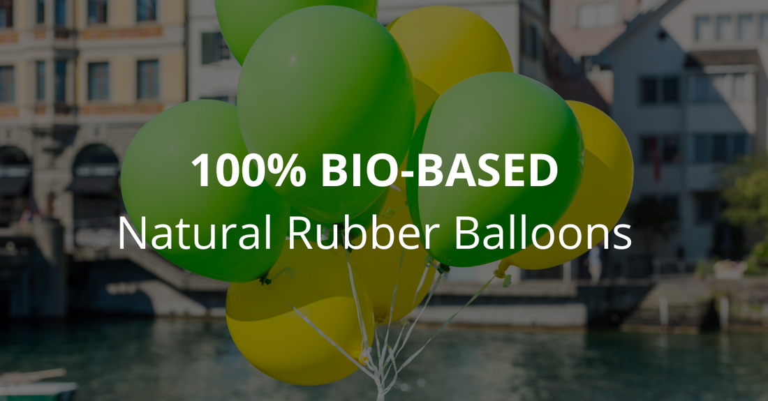 Certified 100% Biobased Natural Rubber Balloons