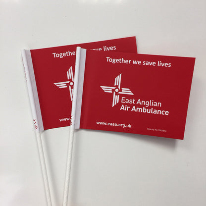 Custom Printed Paper Handwaving Flags (Box of 1000)