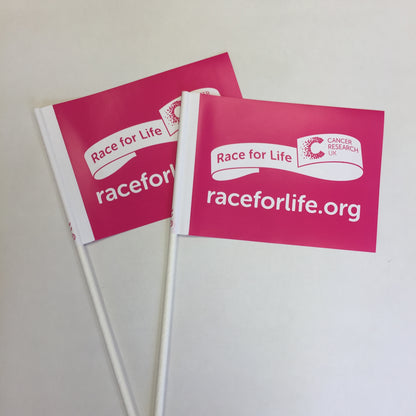 Custom Printed Paper Handwaving Flags (Box of 1000)