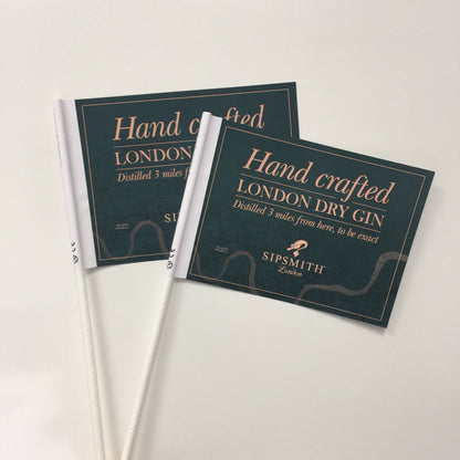 Custom Printed Paper Handwaving Flags (Box of 1000)