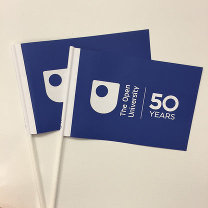 Custom Printed Paper Handwaving Flags (Box of 1000)