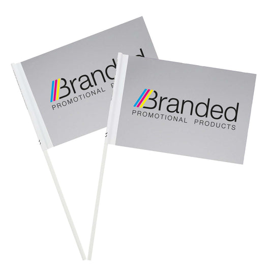 Custom Printed Paper Handwaving Flags (Box of 1000)